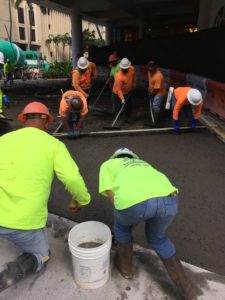 Waikiki Concrete Job